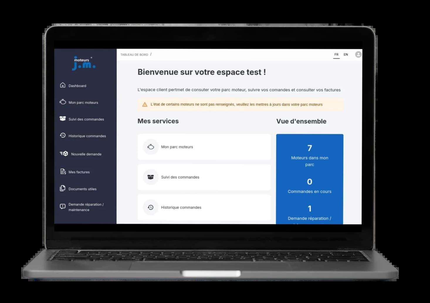 Développement d'un portail client interconnecté