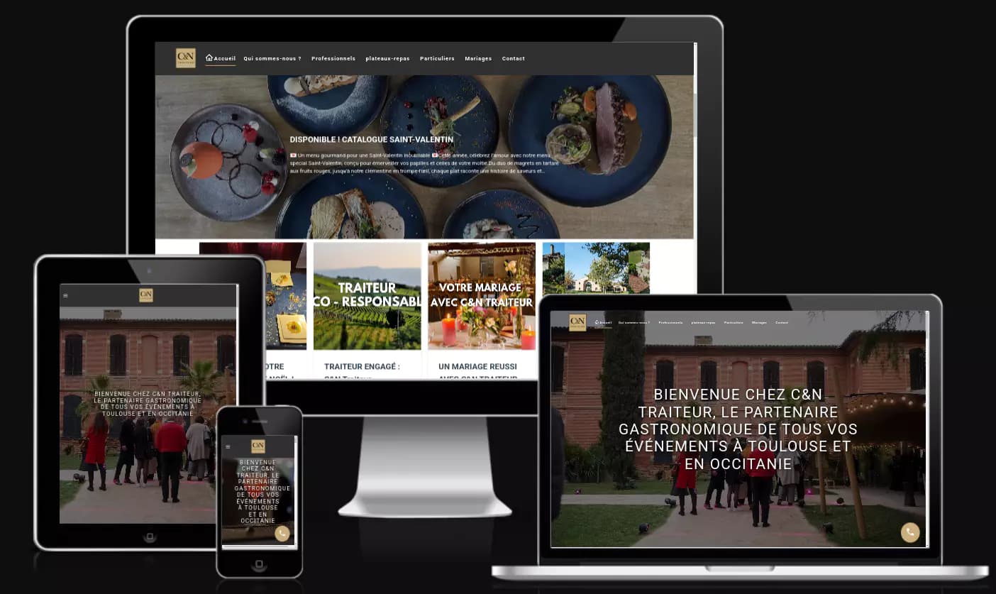 Site vitrine C&N Traiteur