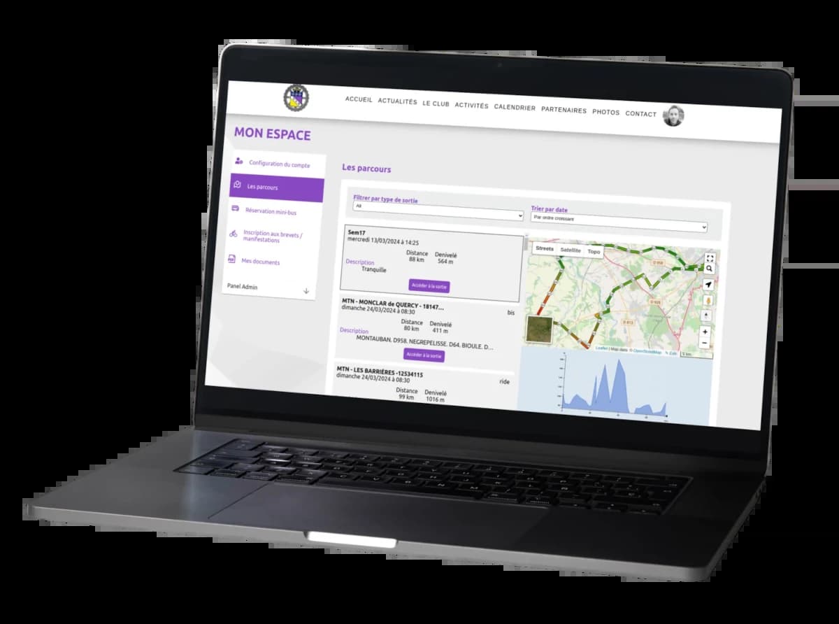 Application web de cartographie pour le Véloce Club de Montauban